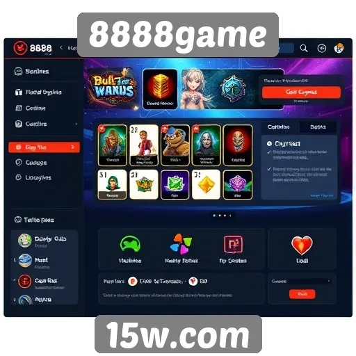 Análise da interface de usuário do 8888game